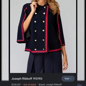 Joseph Ribkoff blazer style 193190 size 4 rare find